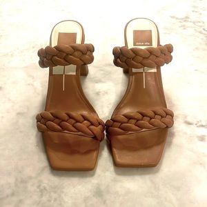 Dolce Vita Women's Paily Heeled Sandal in cafe size 8